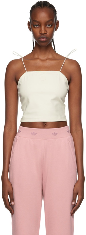 Photo: adidas Originals White Polyester Camisole