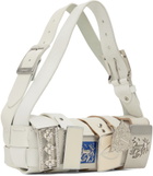 HODAKOVA White Buckle Baguette Bag