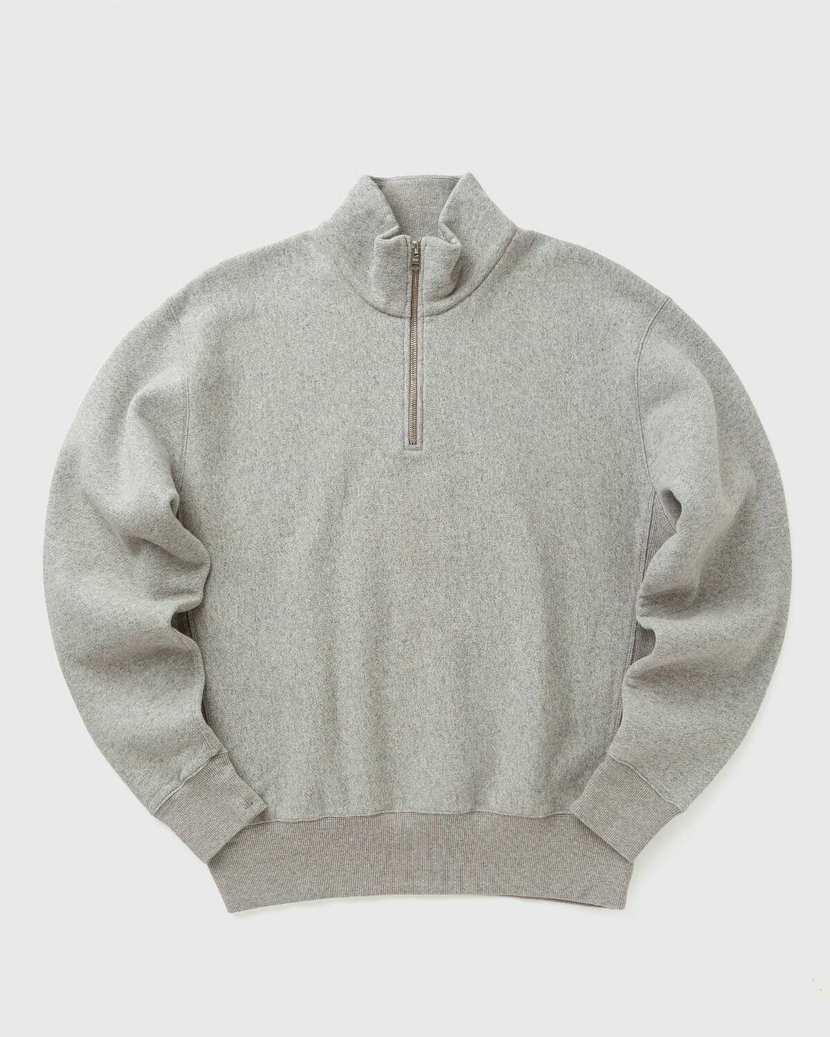Norse Projects Ketel Relaxed Cotton Wool Half Zip Sweatshirt Grey Mens Half-Zip