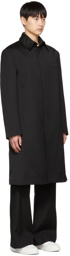 Valentino Black Buttoned Coat