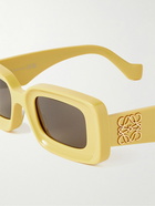 Loewe - Anagram Rectangular-Frame Acetate Sunglasses