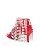 Christopher Kane Crystal patent leather ankle boots