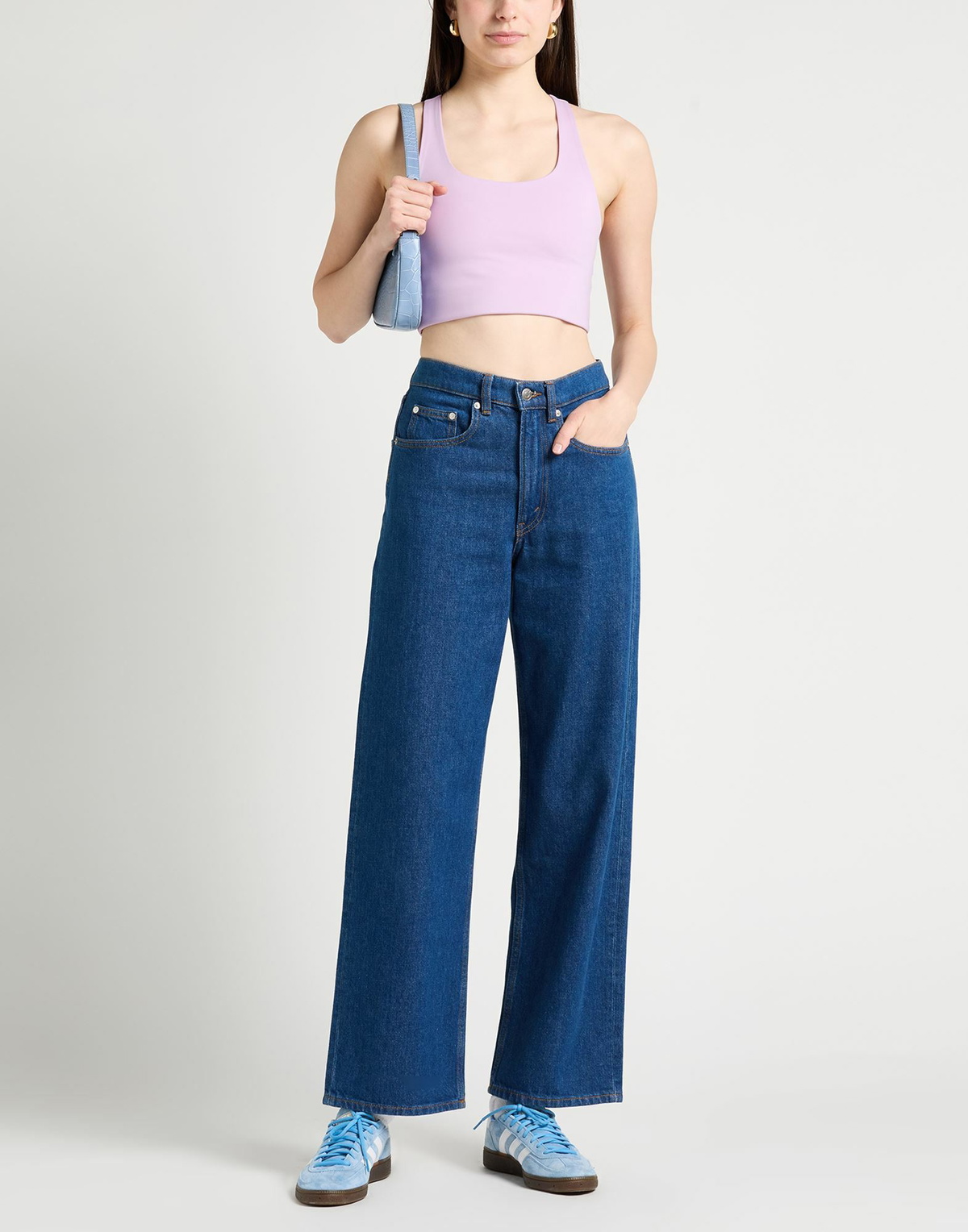 Girlfriend Collective Womens Top Lilac