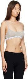 Calvin Klein Collection Gray Sienna Deconstruced Bra