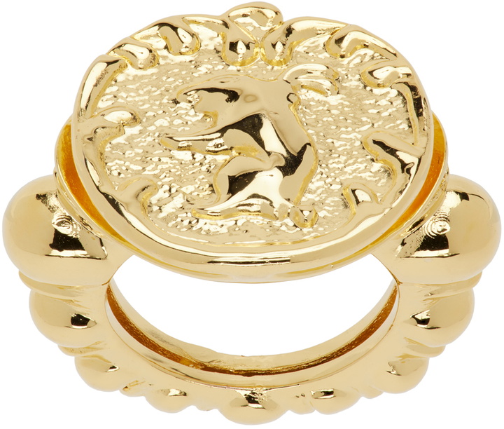 Photo: Chopova Lowena Gold Ornate Bunny Ring