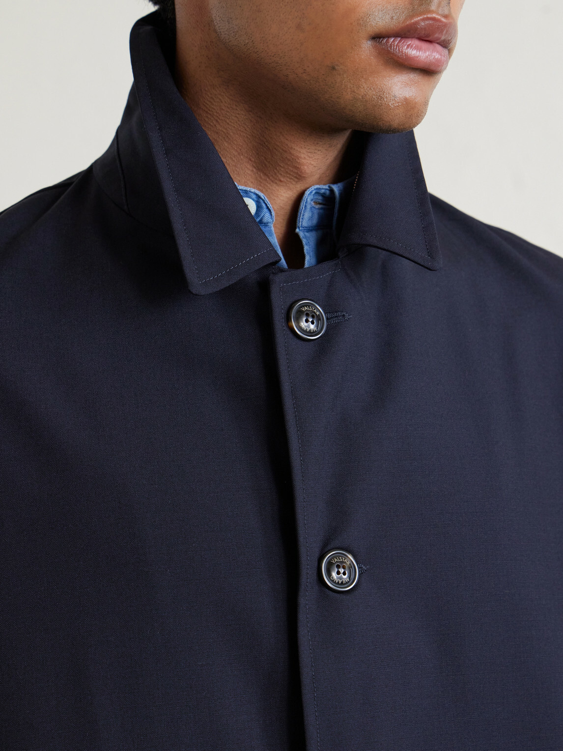 Valstar - Wool Trench Coat - Blue