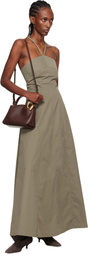 OUR LEGACY Khaki Poise Maxi Dress