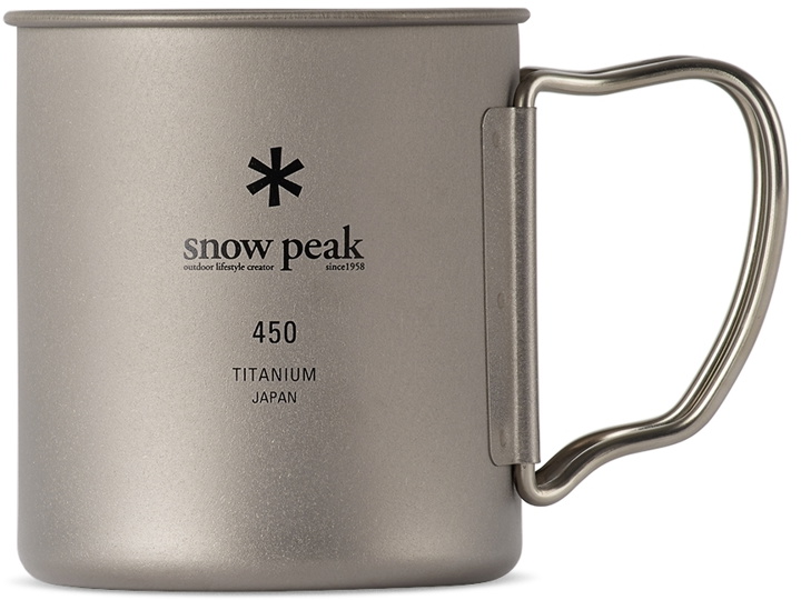 Photo: Snow Peak Silver Titanium Double Wall Mug, 450 ml