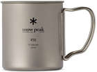 Snow Peak Silver Titanium Double Wall Mug, 450 ml