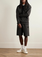 Marant - Mahelo Straight-Leg Cotton-Blend Jersey Drawstring Shorts - Black
