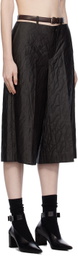 UMBER POSTPAST Brown Mud-Dyed Shorts