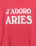 Aries Mens T-shirt in Red