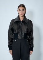 Rick Owens Leather Bomber Jacket