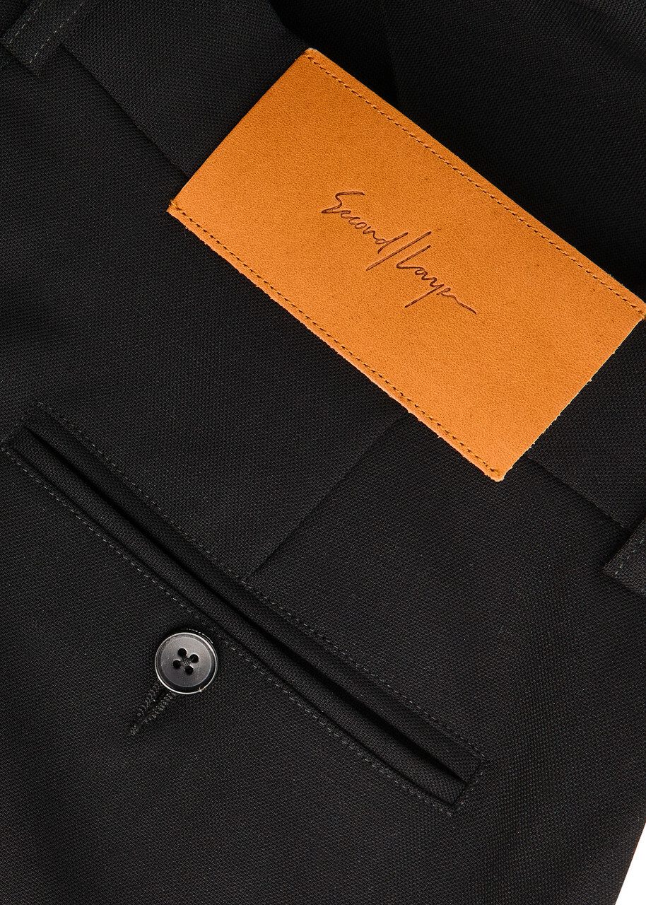 Second Layer Zooty Stretch-wool Trousers Black
