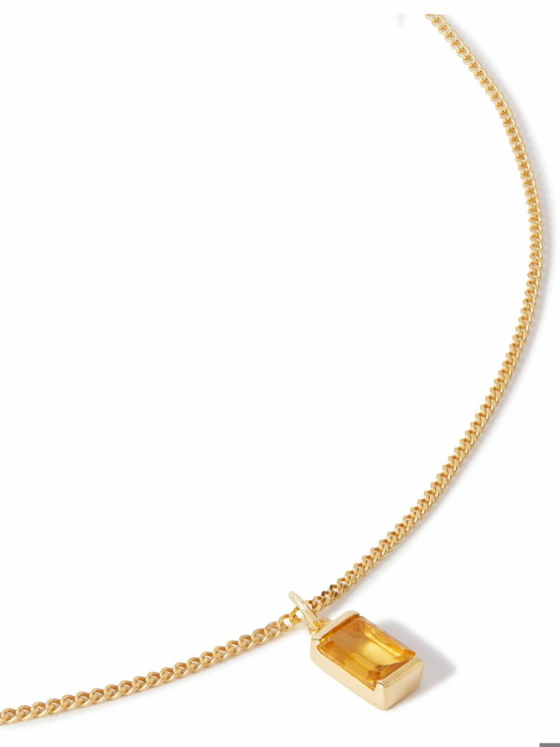 Photo: Miansai - Gold Vermeil Citrine Pendant Necklace