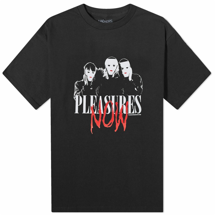 Photo: Pleasures Men's Masks T-Shirt in Black