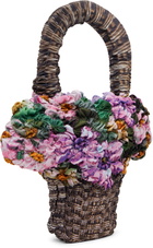 J.Kim Multicolor Small Tote Basket Bag