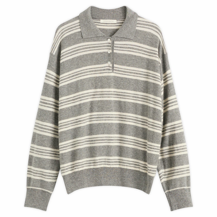 Photo: Nothing Written Women's Kevin Stripe Pullover in Gray