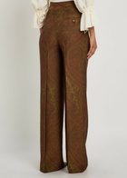 Etro Paisley-jacquard Straight-leg Trousers Multicoloured