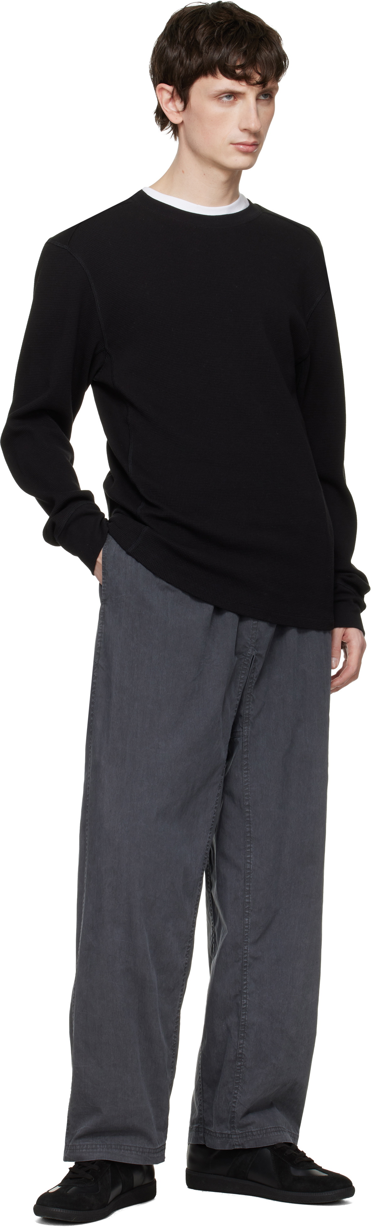 SKIMS Gray Woven Pull-On Trousers