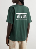 WTAPS - Printed Cotton-Blend Jersey T-Shirt - Green