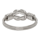 Givenchy Silver Knot Ring