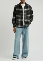 Mki Miyuki Zoku Checked Flannel Overshirt Black