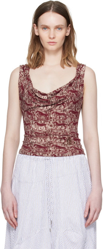 Photo: Vivienne Westwood Red & Beige Anna Top
