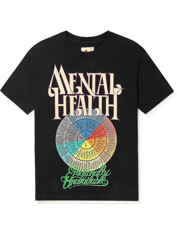 Photo: Emotionally Unavailable - Printed Cotton-Jersey T-Shirt - Black