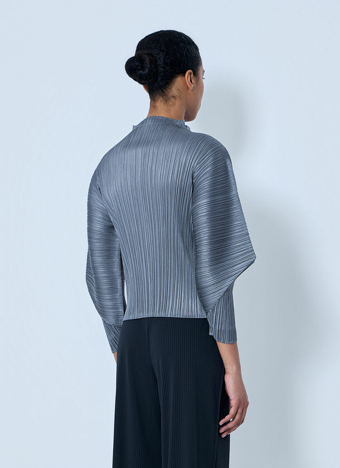 Pleats Please Issey Miyake Pleated High-Neck Top