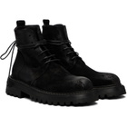 Marsèll Black Carraucola Reversed Leather Boots
