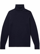 John Smedley - Kolton Slim-Fit Recycled-Cashmere and Merino Wool-Blend Rollneck Sweater - Blue