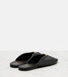 Loewe Paula's Ibiza Pebble leather slides