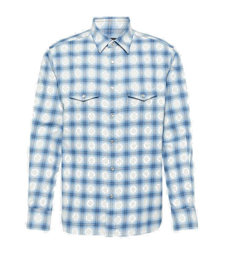 Photo: Tom Ford Checked cotton-blend shirt