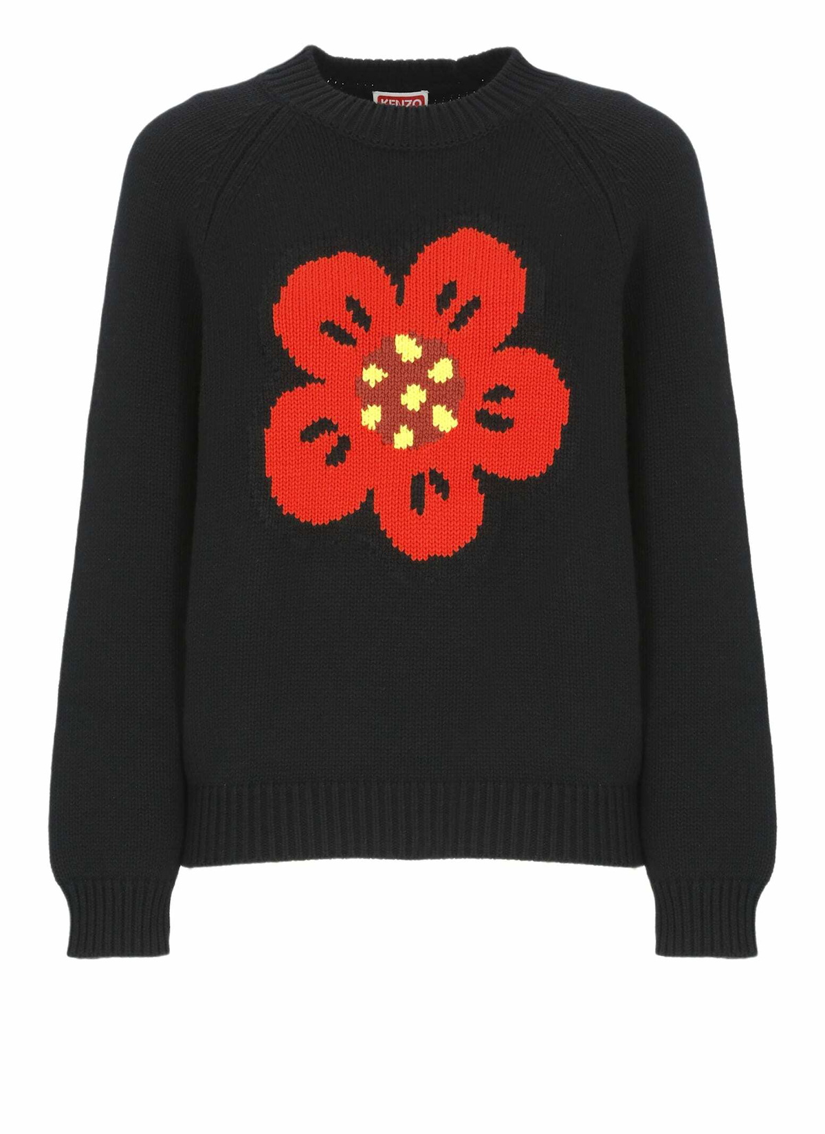 KENZO - Boke Flower Crest Wool Cardigan Kenzo