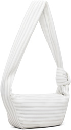 ISSEY MIYAKE Off-White Linear Knit 58 Bag