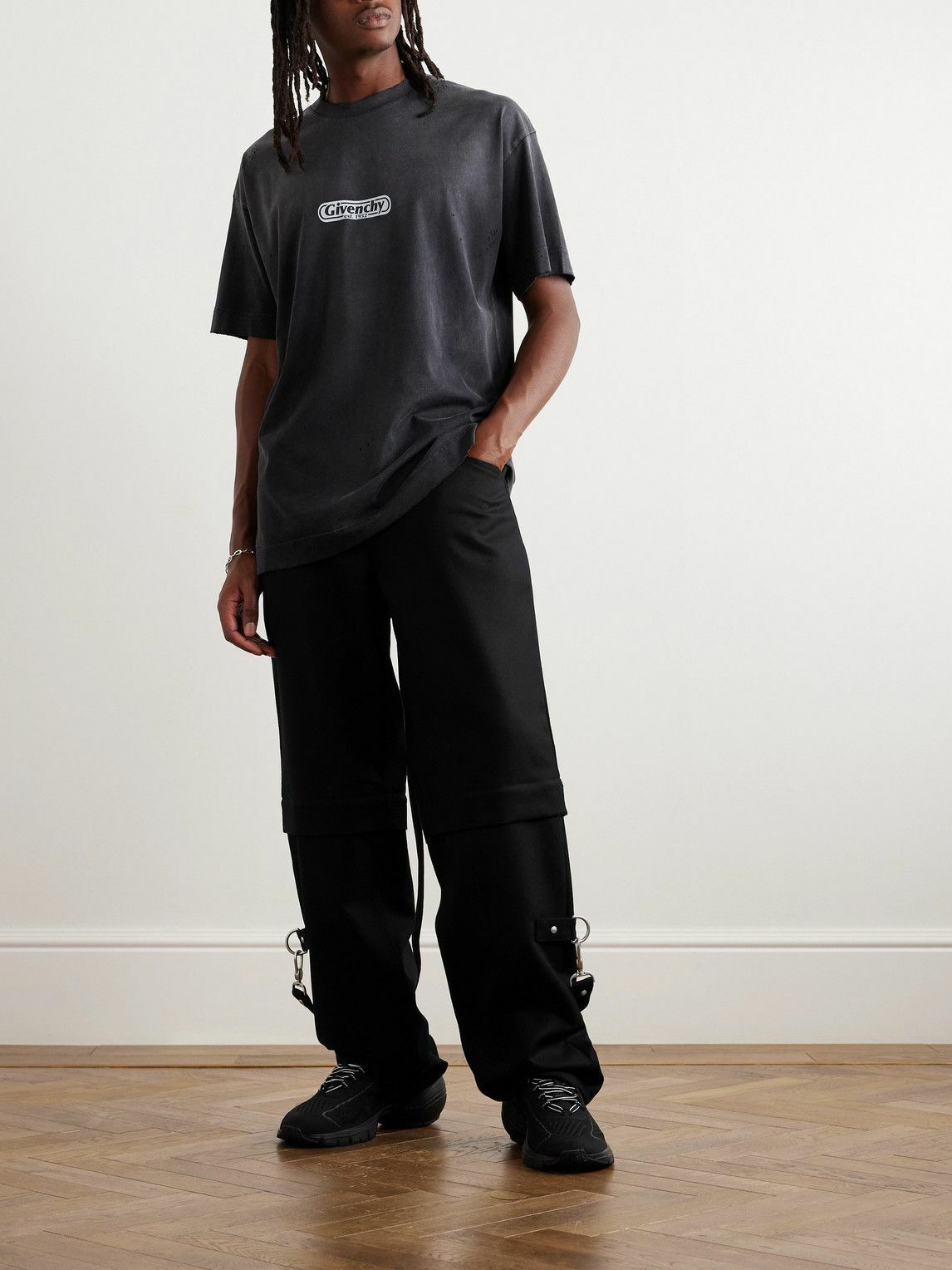 GIVENCHY Cotton-jersey cargo pants