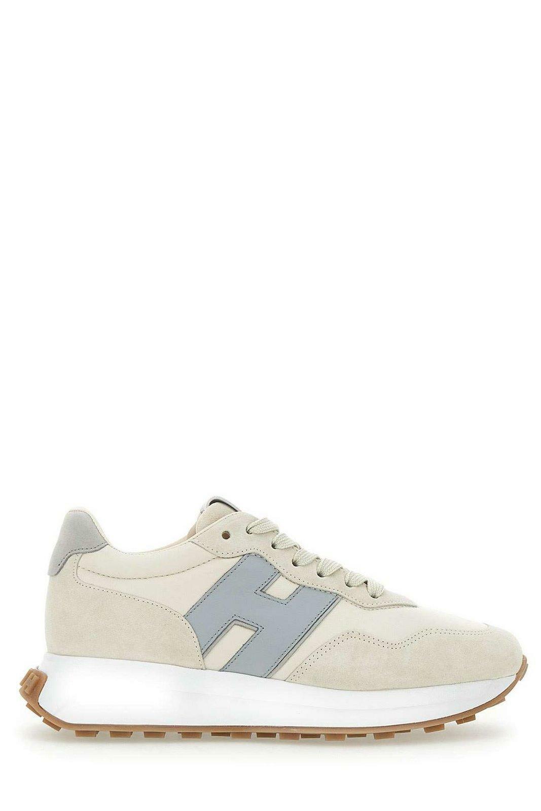 Hogan White Leather Sneakers Hogan