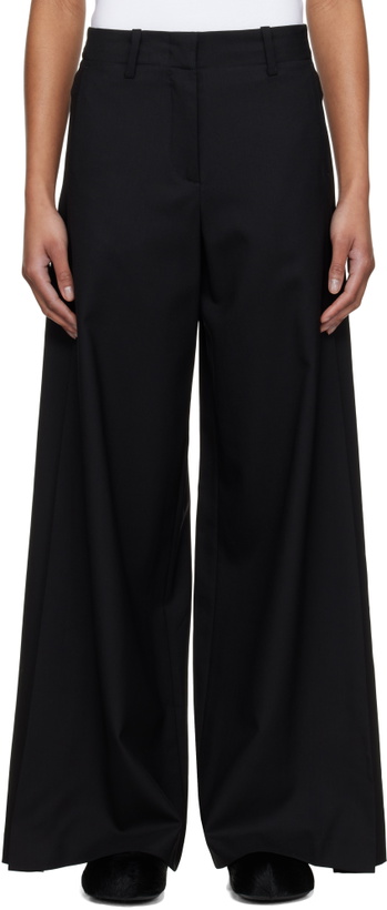 Photo: Kenzo Black Kenzo Paris Wide-Leg Trousers