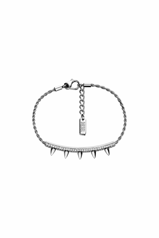Photo: Diesel Stainless Steel ID Bracelet - Bracelets - Unisex - Silver