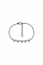 Diesel Stainless Steel ID Bracelet - Bracelets - Unisex - Silver