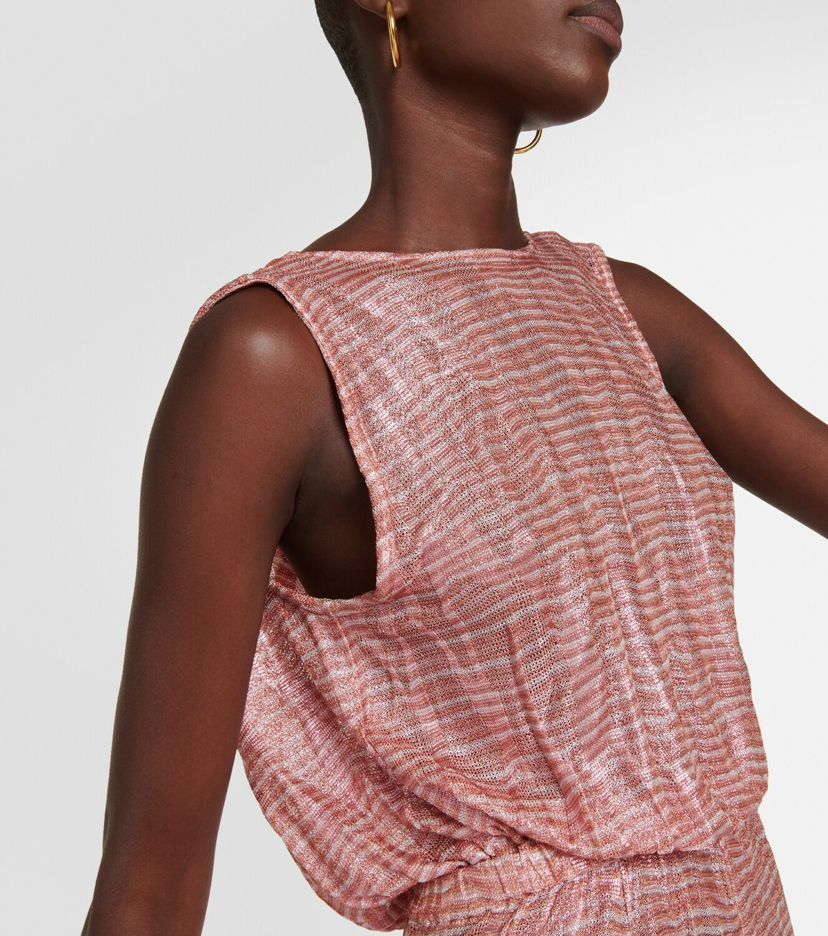 Missoni Mare Jacquard cowl neck jumpsuit