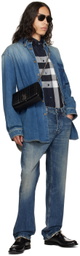 Burberry Blue Check Shirt