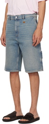 Courrèges Blue Hammer Denim Shorts