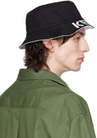 Kenzo Reversible Black Kenzo Paris 'Kenzo Graphy' Bucket Hat
