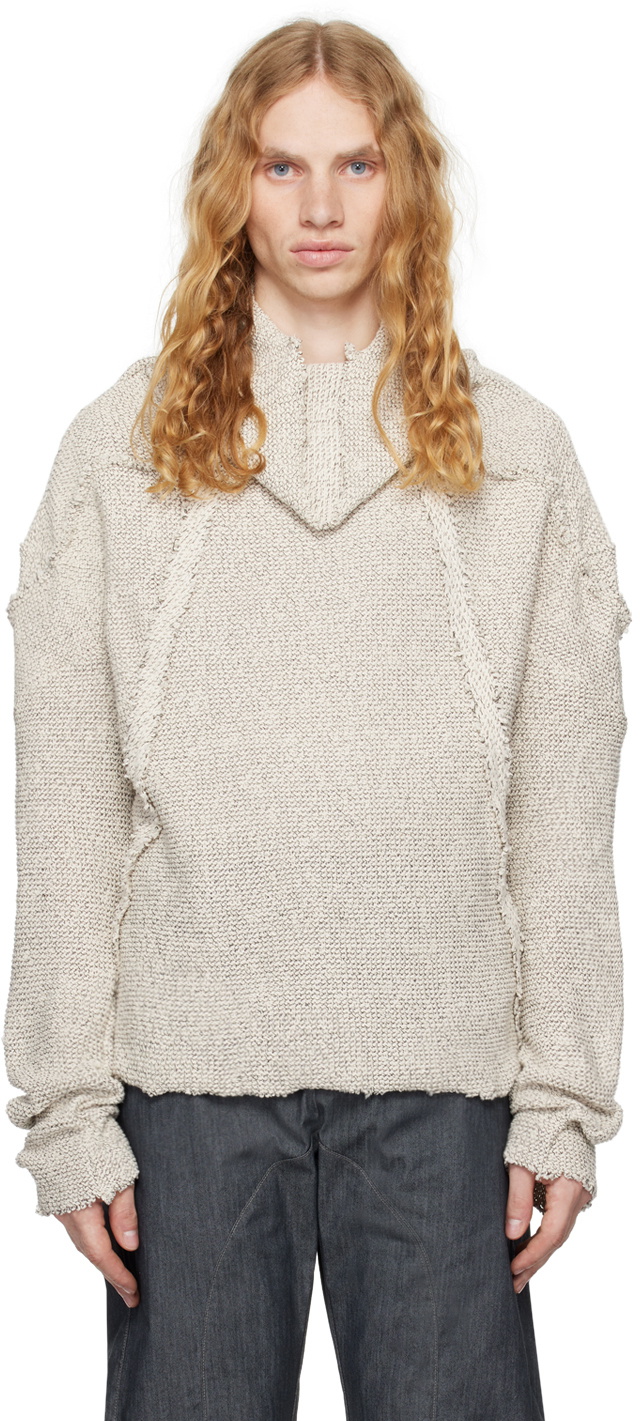 CARNET-ARCHIVE Off-White Nail Turtleneck