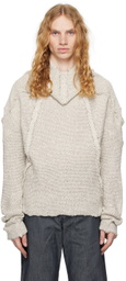CARNET-ARCHIVE Off-White Nail Turtleneck
