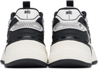 Palm Angels Black & White PA 4 Leather Sneakers