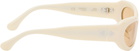Port Tanger SSENSE Exclusive Beige Khilna Sunglasses
