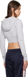 AMBUSH Gray Crop Hoodie